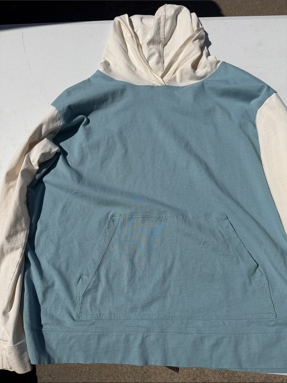 Pendleton Blue and Cream Pullover Hoodie